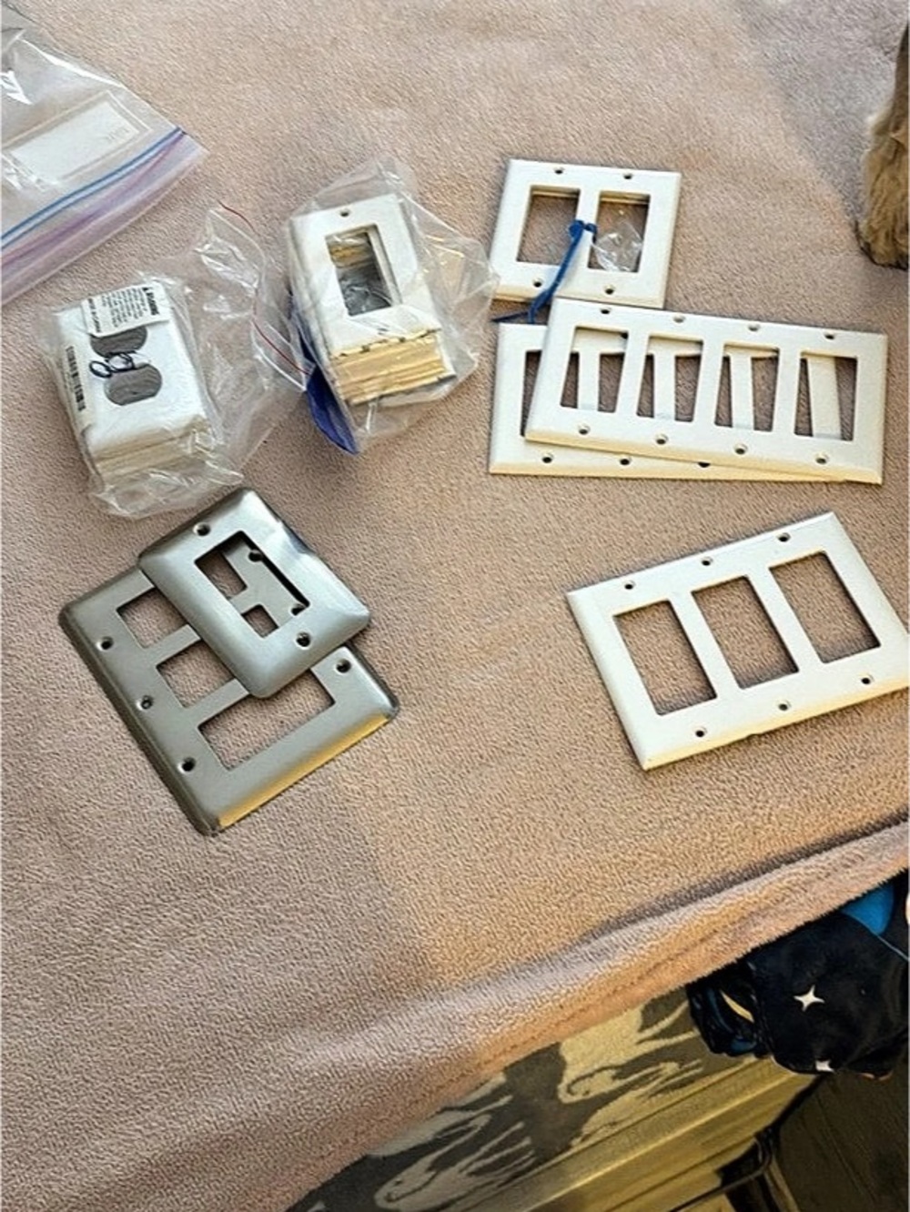 Assorted Electrical Wall Plates White & Gray
